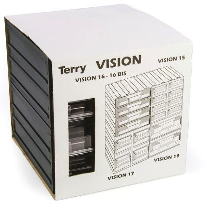 Terry Transparent Plastic 8 Drawer Storage Unit 208mm X 208mm
