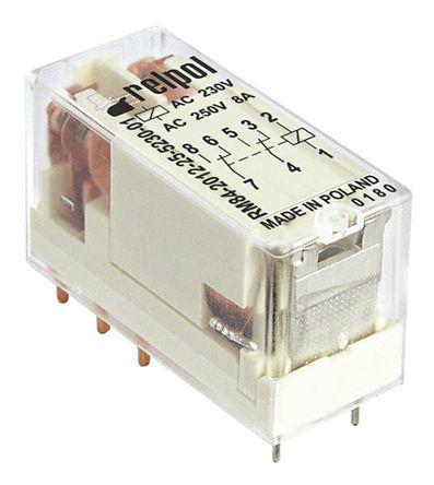 Relpol RM84-2012-35-1012 DPDT in miniatura PCB Relè 12V 8A