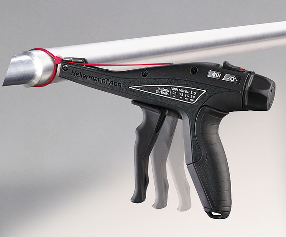 HellermannTyton Cable Tie Gun, 4.8mm Capacity 11070130 EVO7SPMET/PL