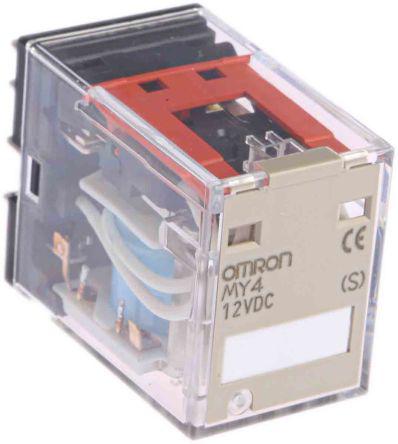 OMRON Relay MY4 12Vdc coil 5A contacts 4PDT