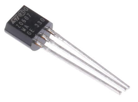 Triac 3-Pin TO-92 Gate Trigger 1.3 V 3 mA 600 V 1 A L601E3 Littelfuse