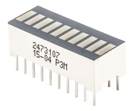 10-SEGMENT KINGBRIGHT DC-10GWA BARGRAPH ARRAY GREEN