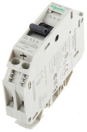 250V ac GB2 1A 1P SCHNEIDER GB2CD06 Thermal Magnetic Circuit Breaker N Pole