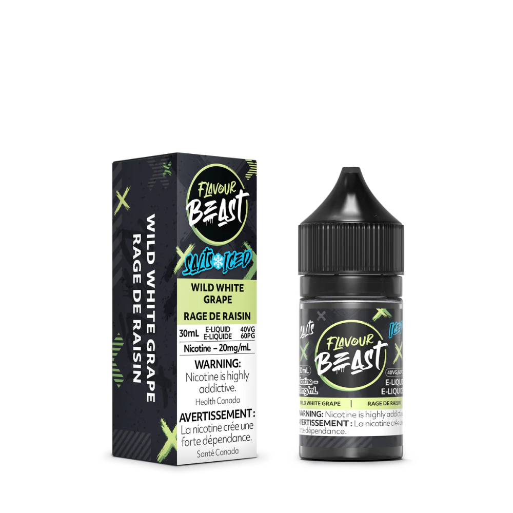 Flavour Beast E-Liquid - Wild White Grape Iced 10mg/30mL