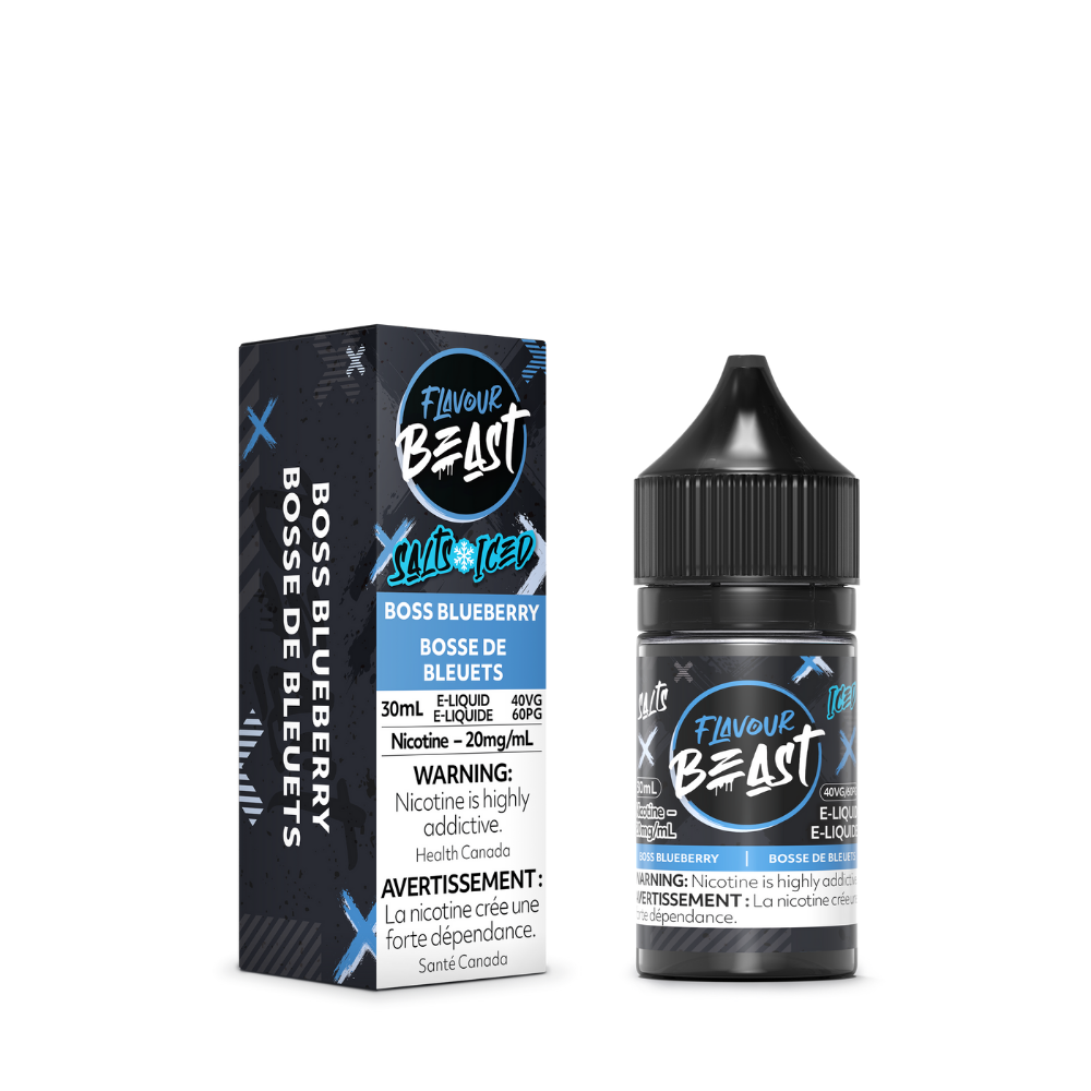 Flavour Beast E-Liquid - Boss Blueberry Iced 20mg/30mL