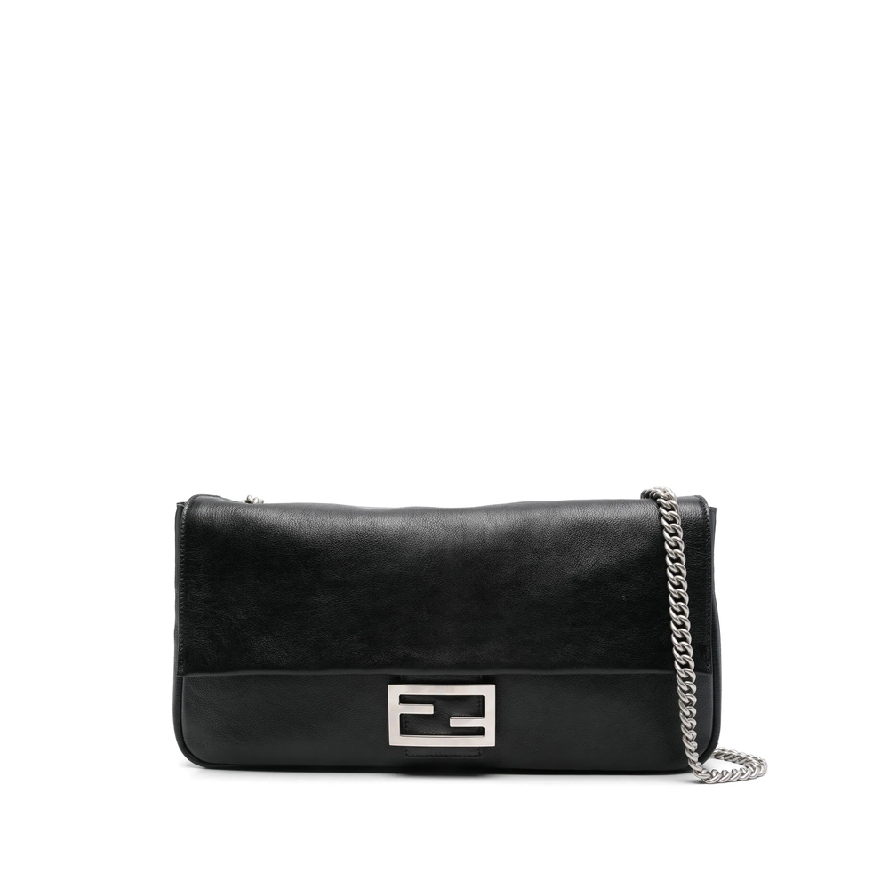 Fendi Leather Baguette Shoulder Bag