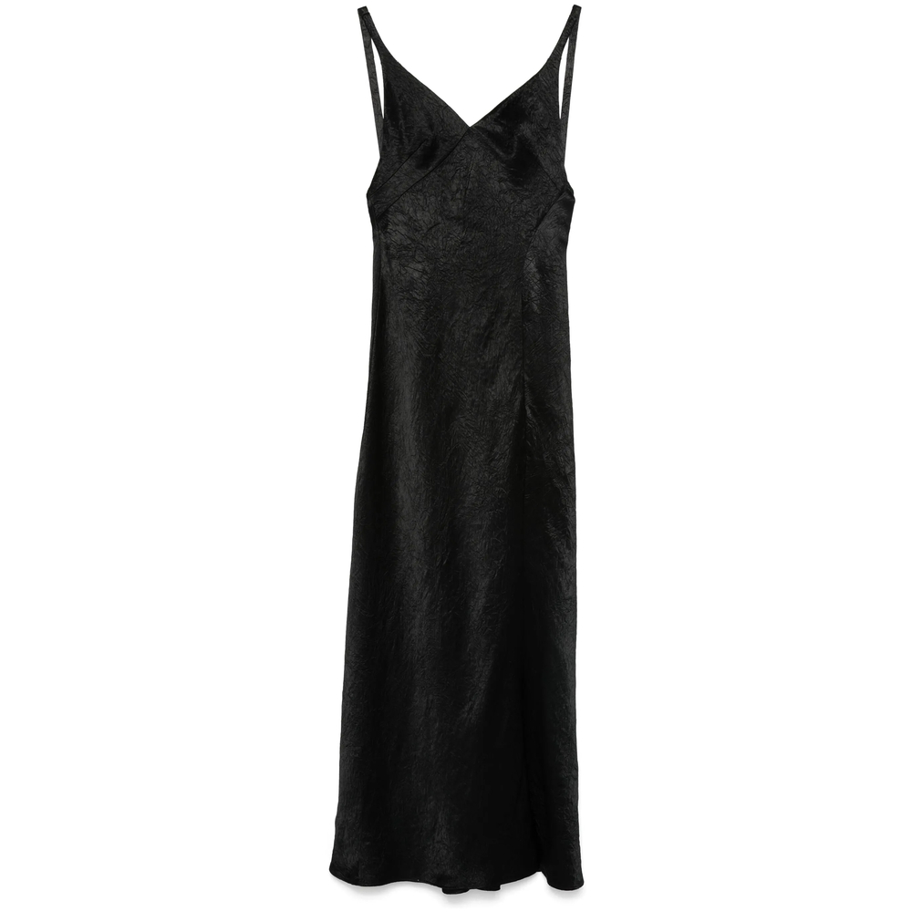 Alexander Mcqueen Crinkled-finish Maxi Dress