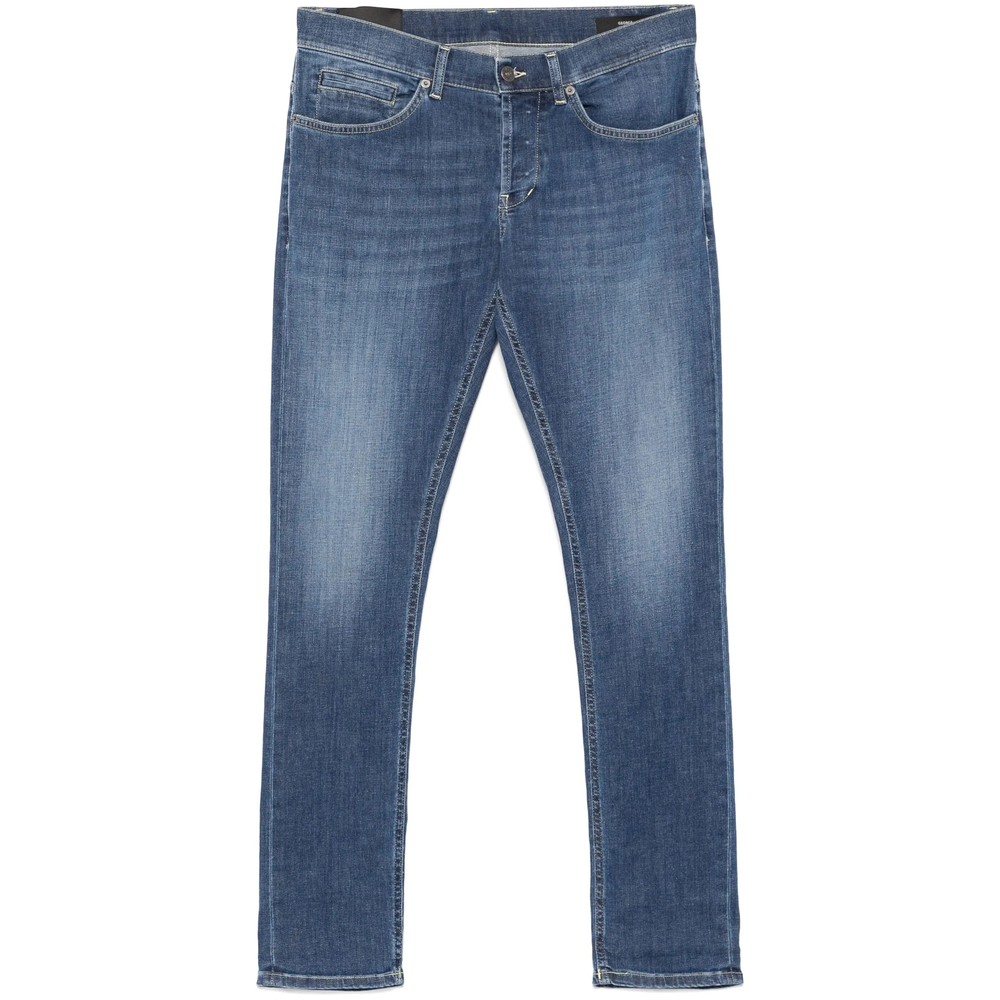 Dondup Whiskered-thigh Bleach-wash Jeans