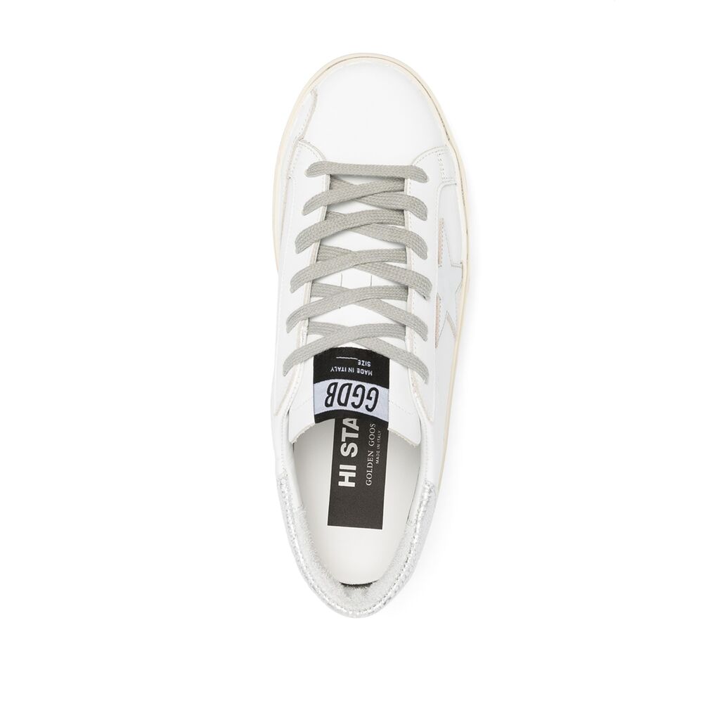Hi Star Trainers With Star And Metallic Silver Heel