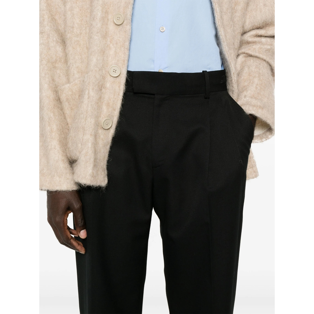 Drôle De Monsieur Logo-Embroidered Trousers