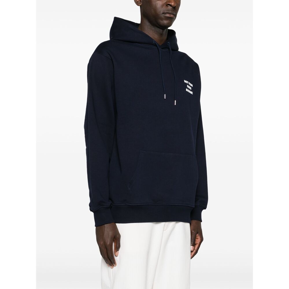 Drôle De Monsieur Slogan-Print Cotton Hoodie