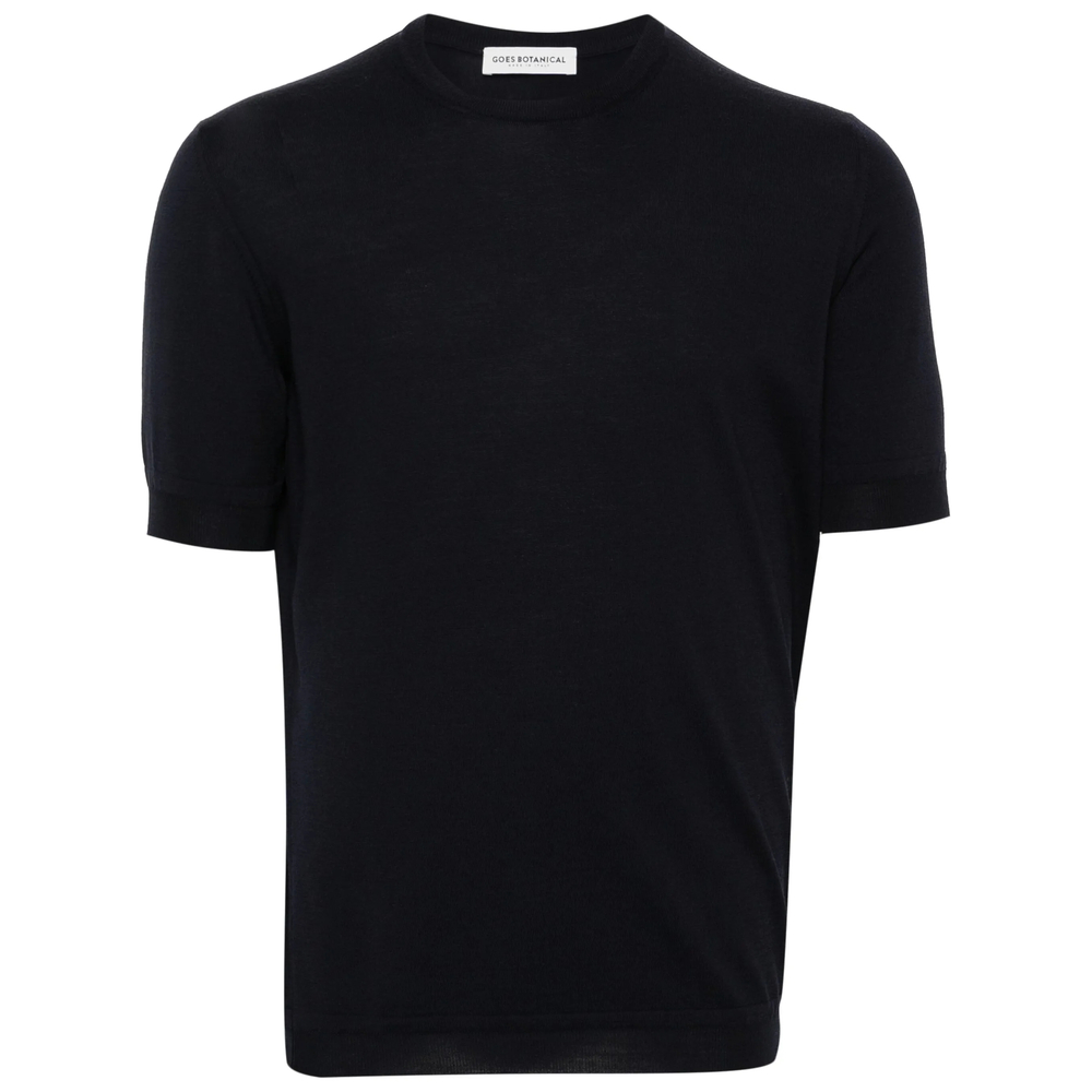 Goes Botanical Fine-knit Merino Wool Top