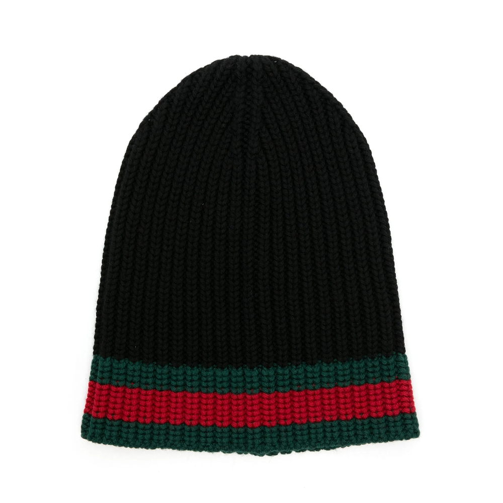 Gucci Web-stripe Wool Beanie