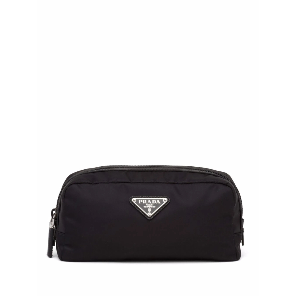 Prada Re-Nylon Triangle-logo Wash Bag