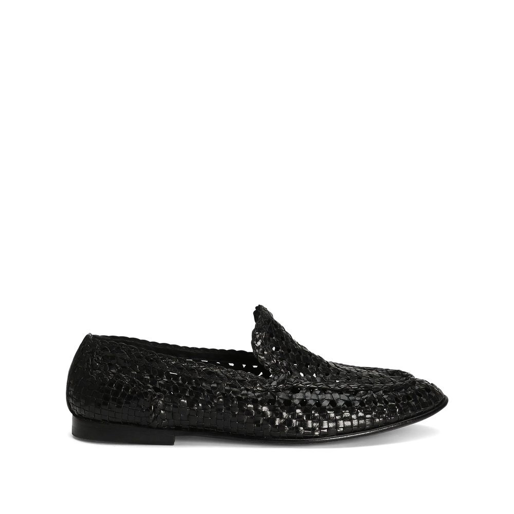 Dolce & Gabbana Leather Slippers
