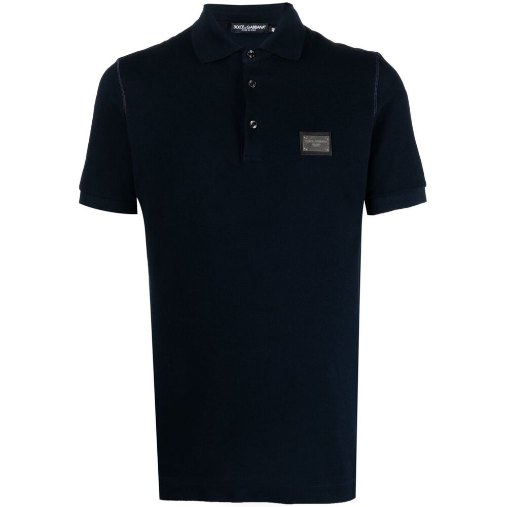 Dolce & Gabbana Logo-patch Polo Shirt