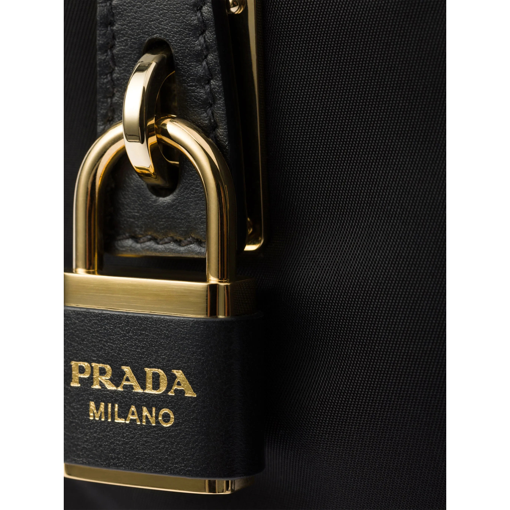 Small Leather-Trim Shoulder Bag