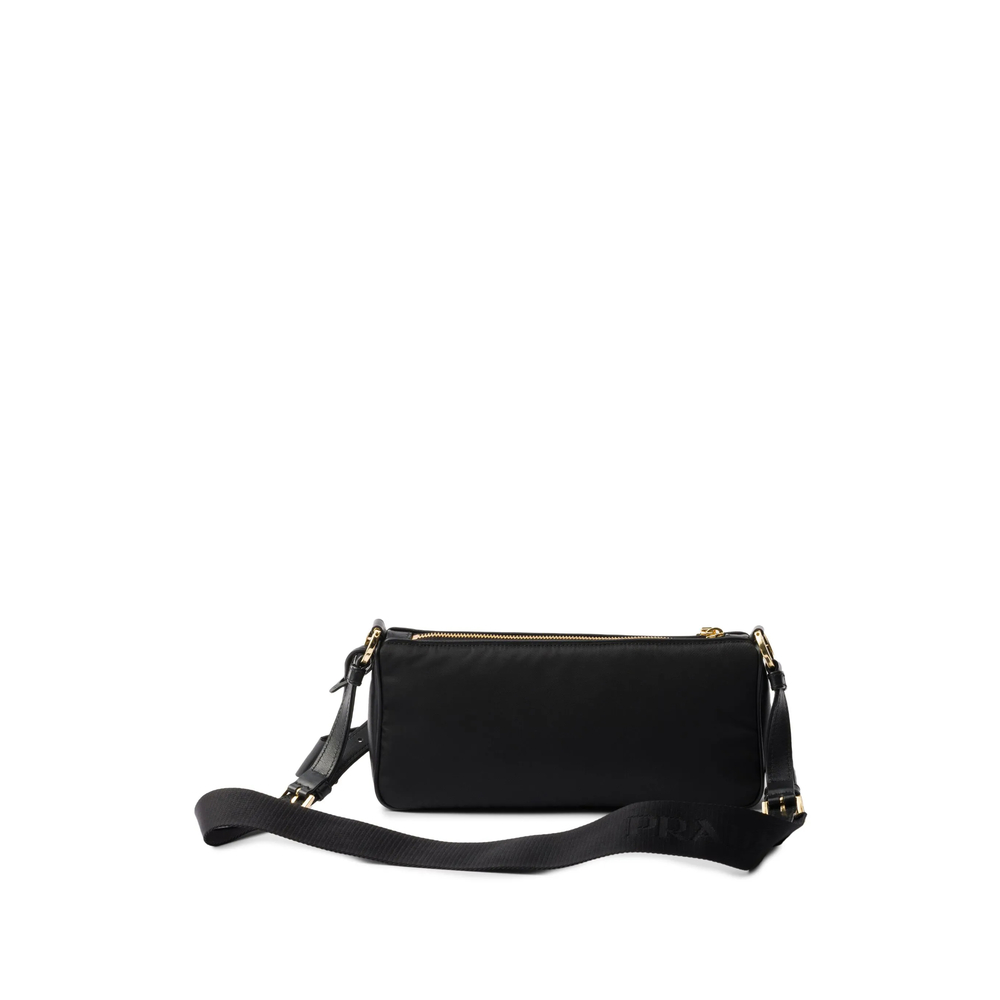Small Leather-Trim Shoulder Bag