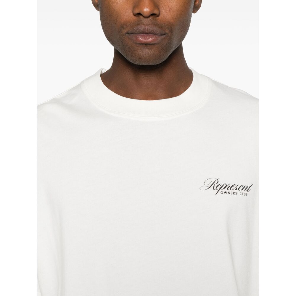 Owners Club Script Logo-Print T-Shirt
