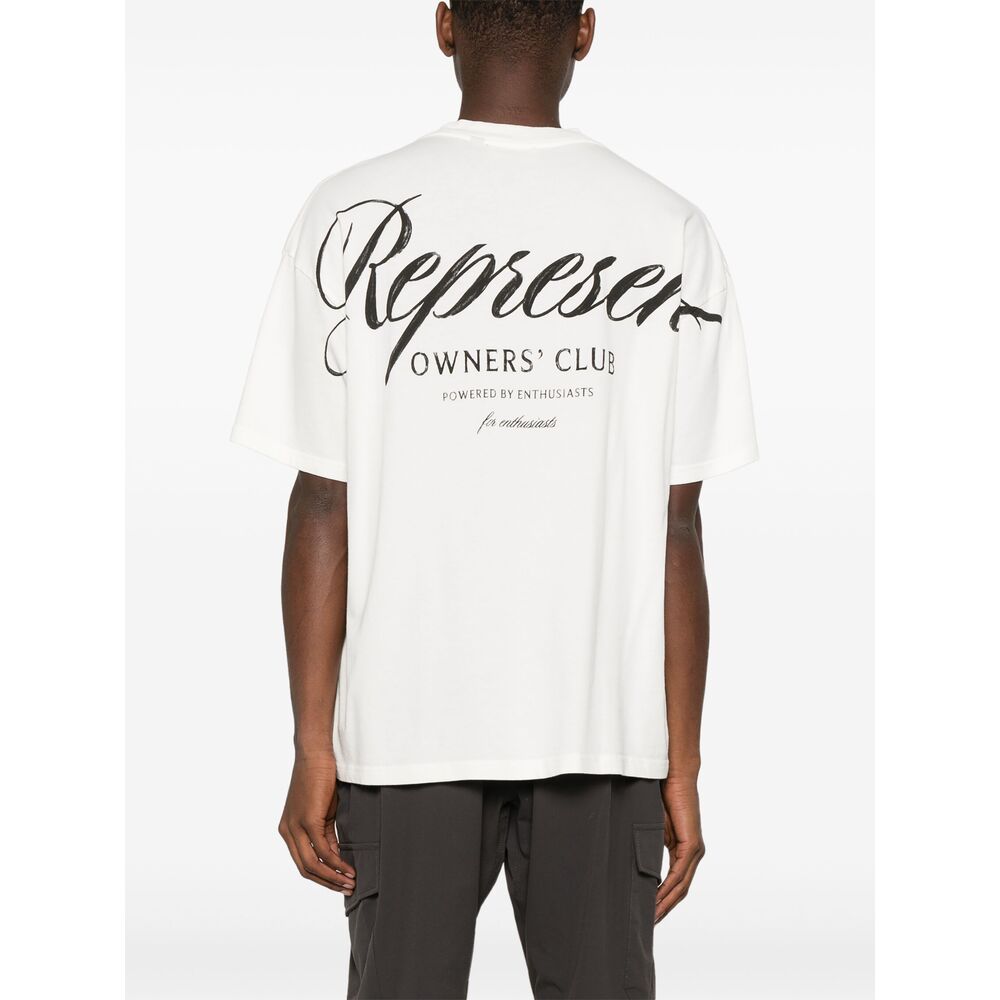 Owners Club Script Logo-Print T-Shirt