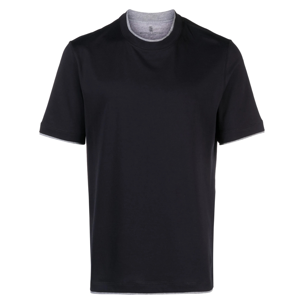 Brunello Cucinelli Layered-effect Cotton T-shirt