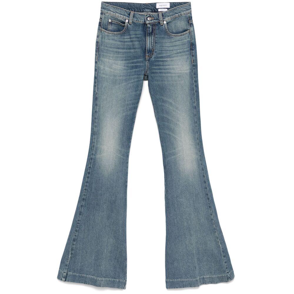 Alexander Mcqueen Mid-rise Flared Jeans