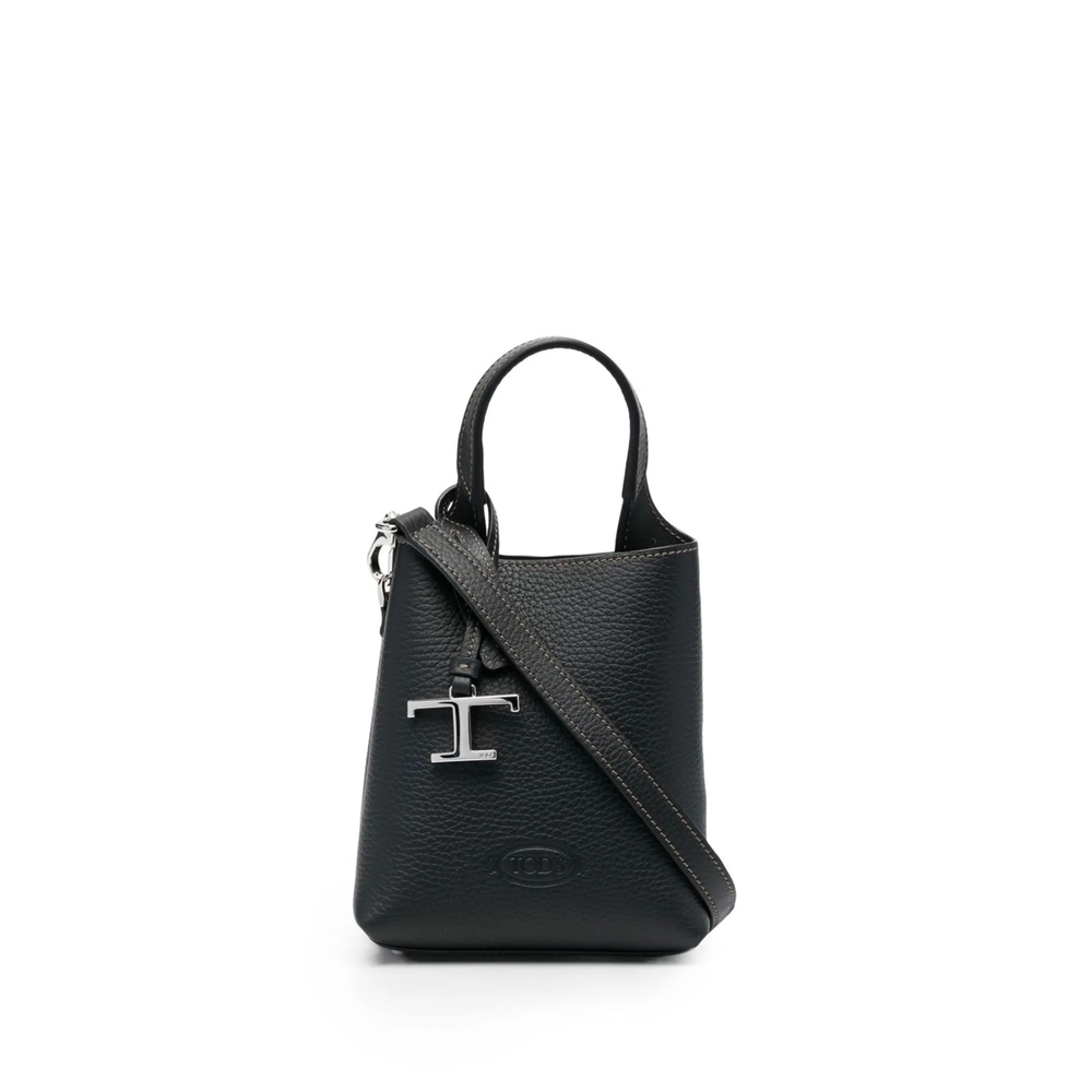 Tod's T Timeless Pebbled Bucket Bag