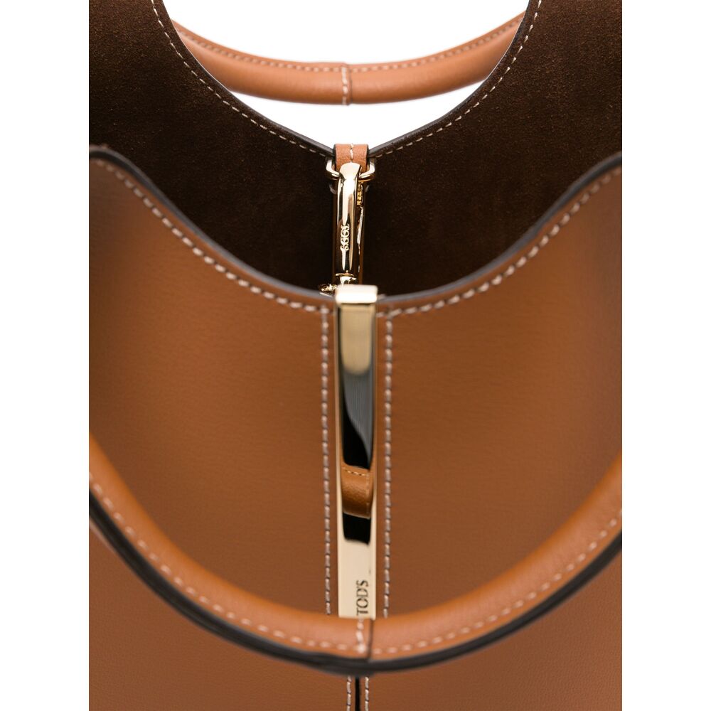Tote Shopping Bag In Leather Mini