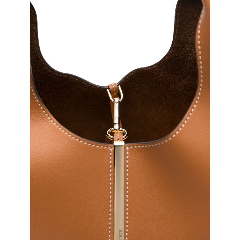Small Tote Shopping Bag In Leather