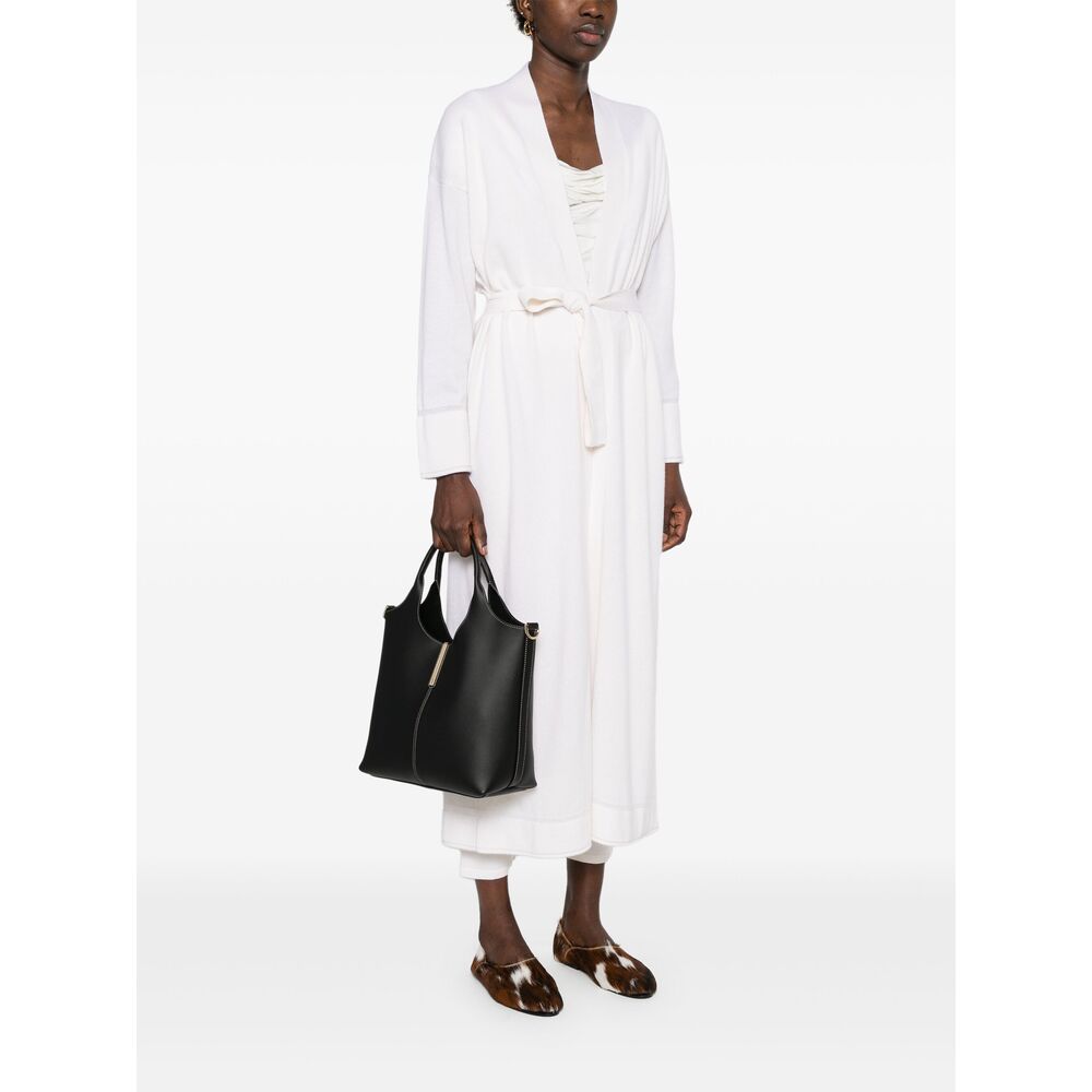 Tote Shopping Bag In Leather Small