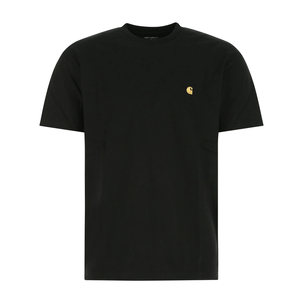 Carhartt Embroidered-logo Short-sleeve T-shirt In Black