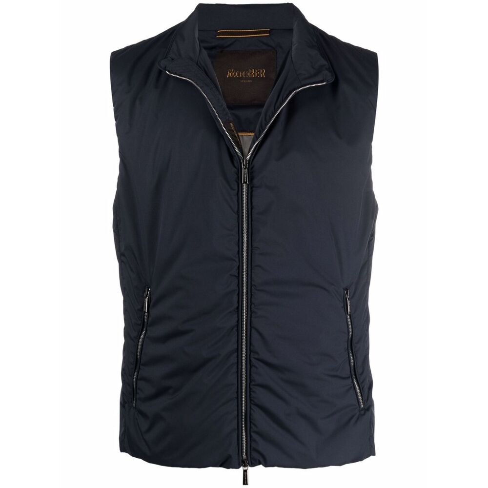 Moorer High-neck Zip-up Gilet