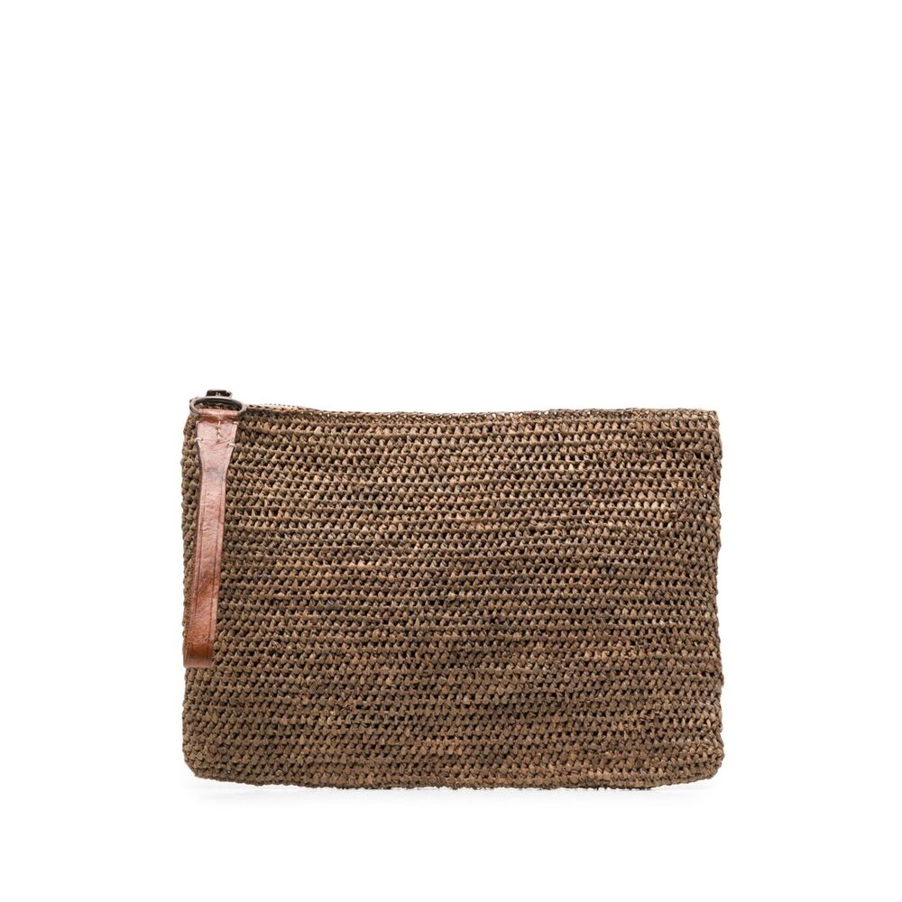Ibeliv Woven Zipped Clutch Bag
