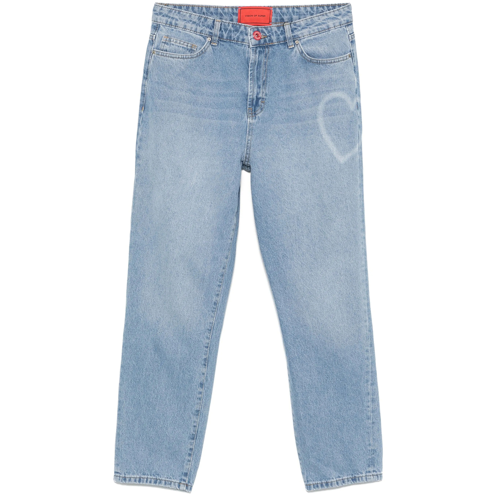 Vision Of Super Heart-print Jeans