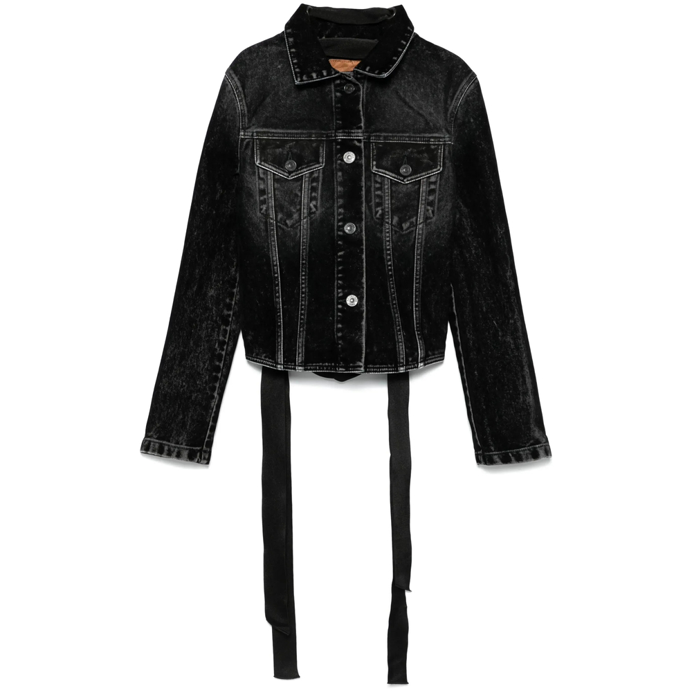 Balenciaga Lace-up Denim Jacket