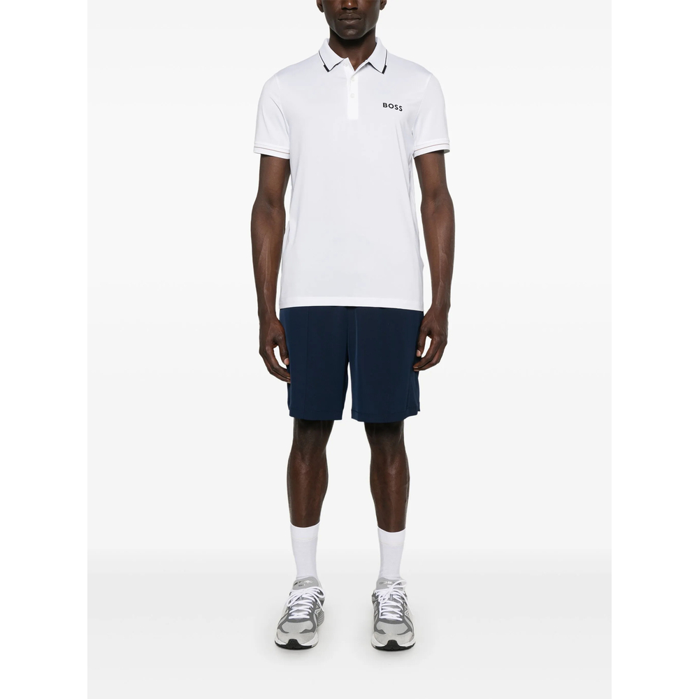 Contrast-Logo Polo Shirt