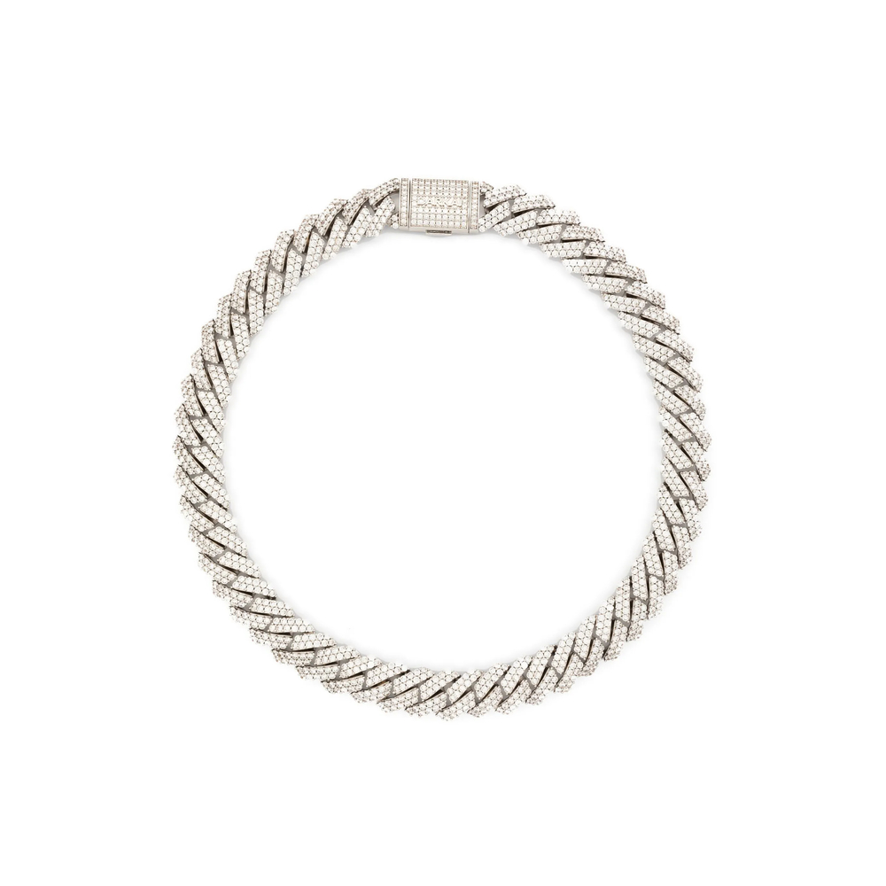 Darkai Cuban Embellished Choker Necklace In Metallic