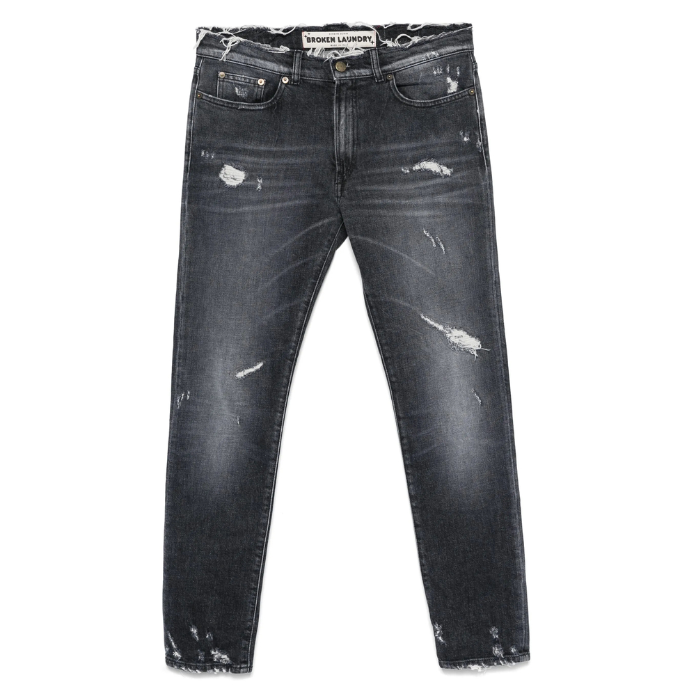 Broken Laundry Ripped-detailing Jeans