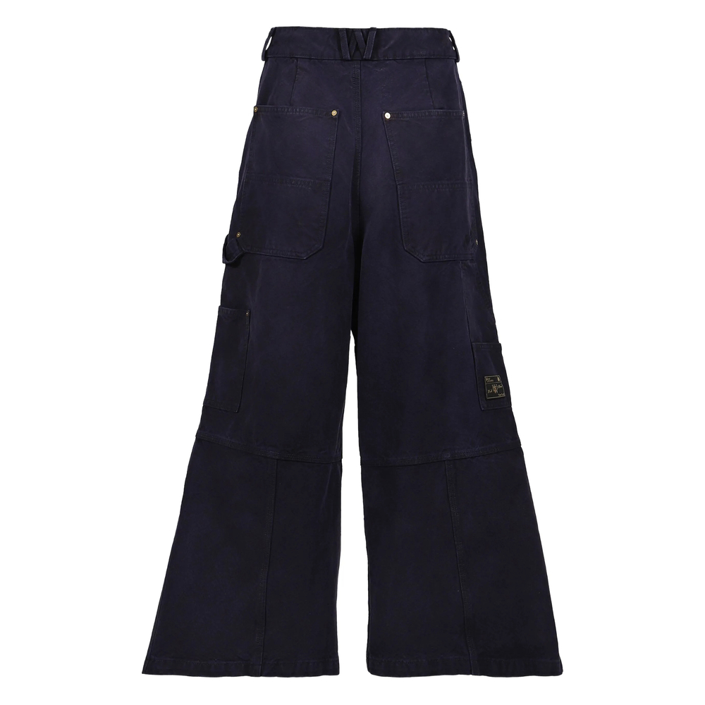 Cotton Wide-Leg Trousers