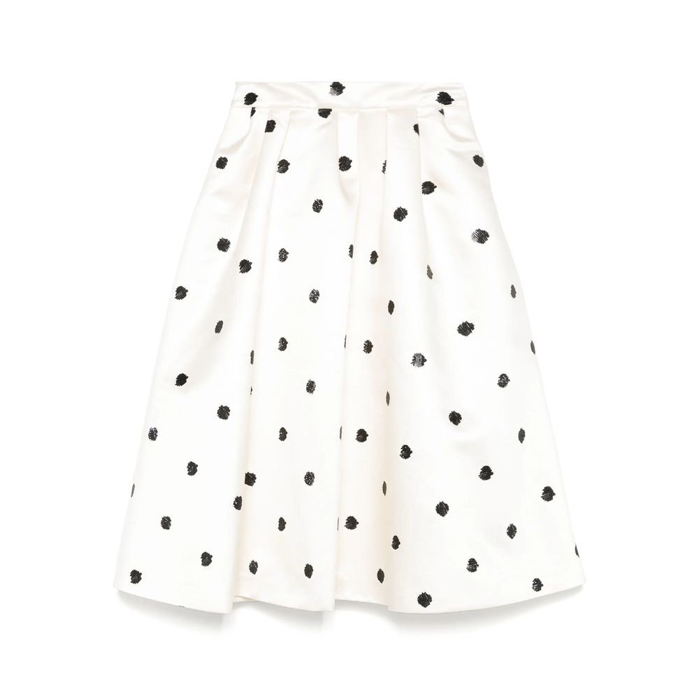 Markgong Polka-dot A-line Skirt