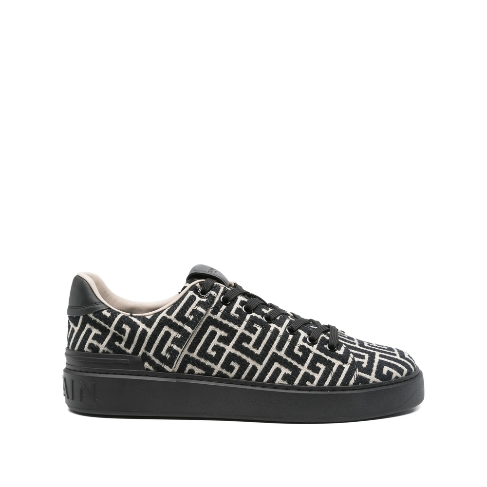 Balmain Geometric-pattern Sneakers