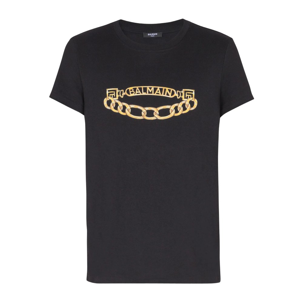 Balmain Chaînes-print T-shirt