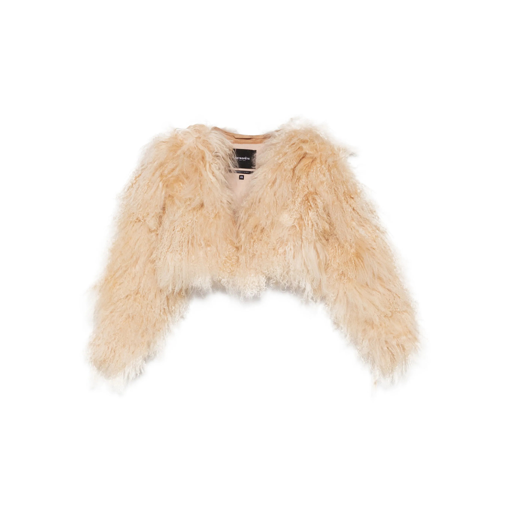 Retrofete Luxe Fur Cropped Jacket