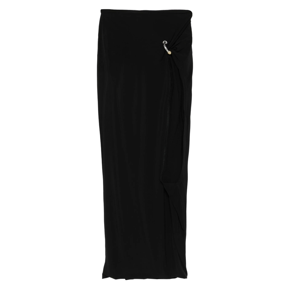 Jean Paul Gaultier Ring-detail Side-split Midi Skirt Jean Paul Gaultier Ring-detail Side-split Midi Skirt