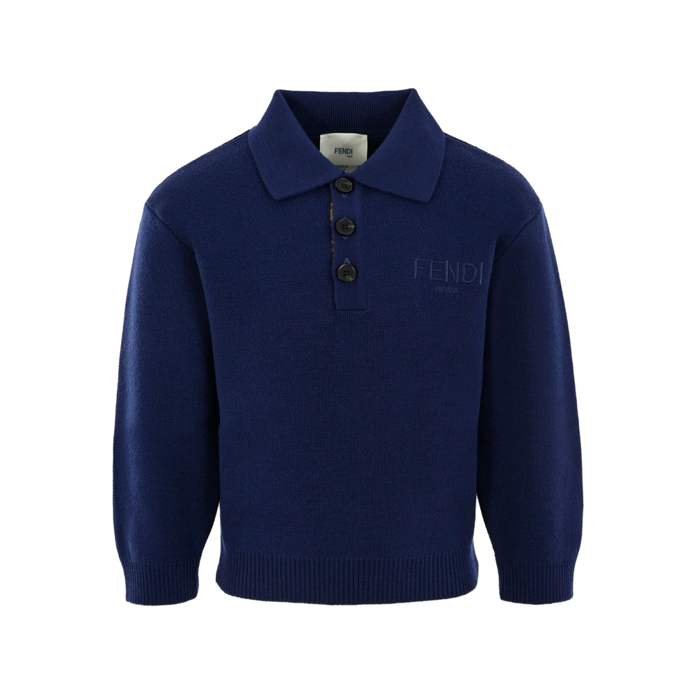 Fendi Logo-embroidered Polo Shirt