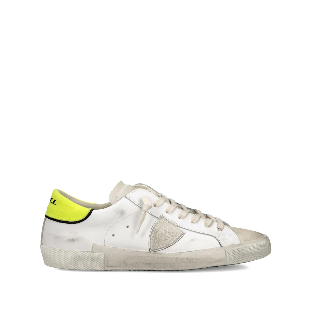 Philippe Model Prsx Leather Patchwork Low-top Sneakers