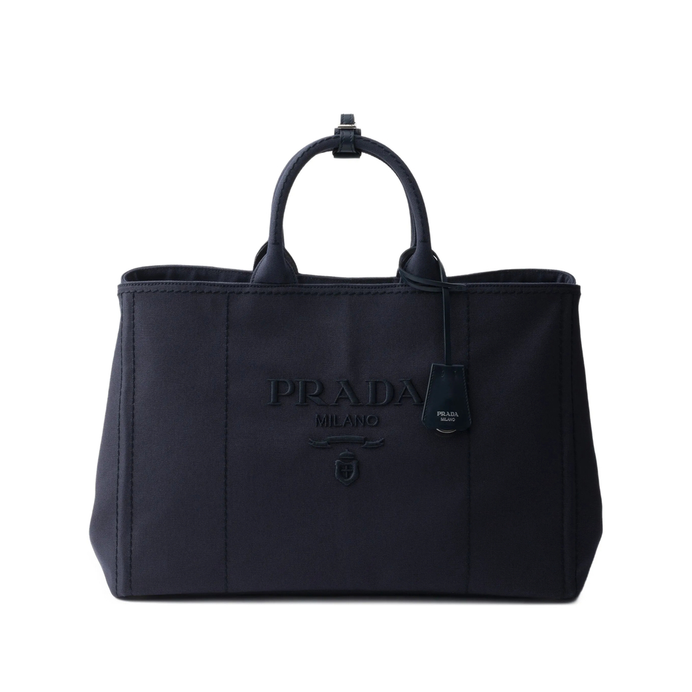 Prada Logo-embossed Medium Tote Bag