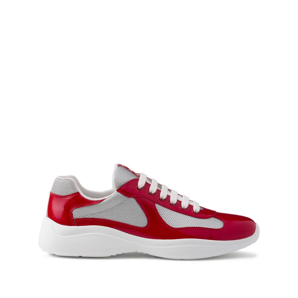 Prada America's Cup Patent-leather Sneakers