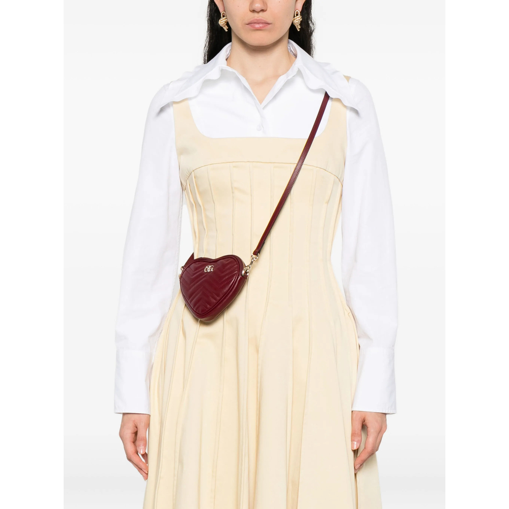 Mini GG Marmont Heart-Shaped Tote Bag