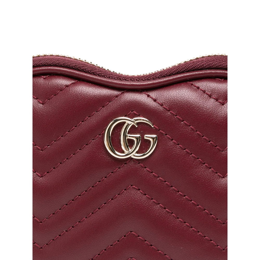 Mini GG Marmont Heart-Shaped Tote Bag